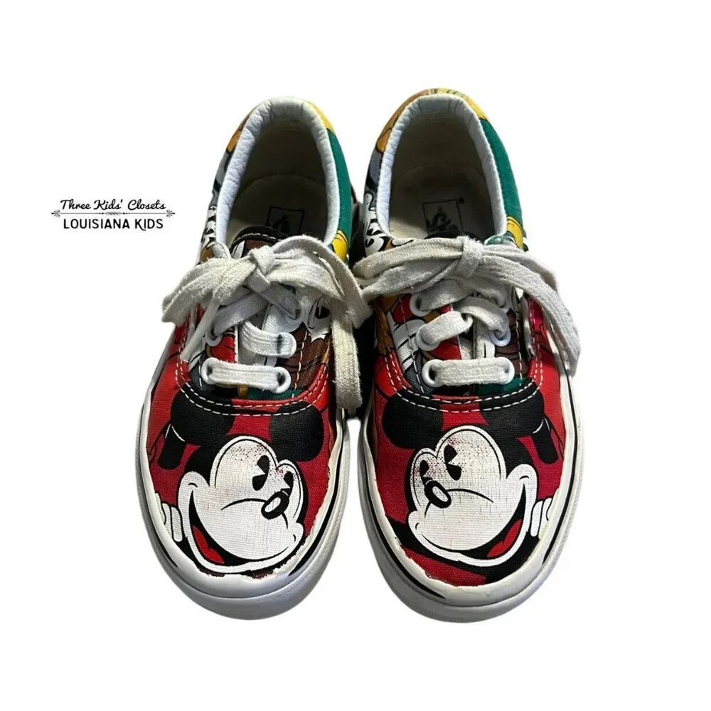 Vans + Disney Sz 12 Mickey Mouse Donald Goofy Sneakers